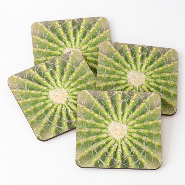 Item preview, Green cactus top view macro texture designed and sold by TanalyFlowers.