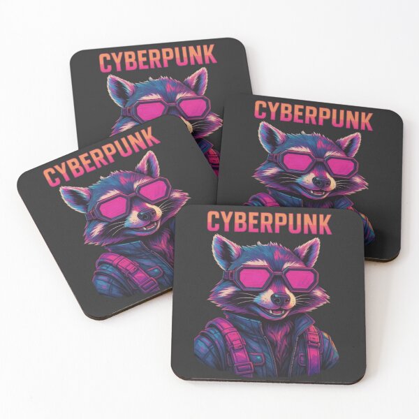 Item preview, Cyberpunk Raccoon designed and sold by PurrfectWhisper.