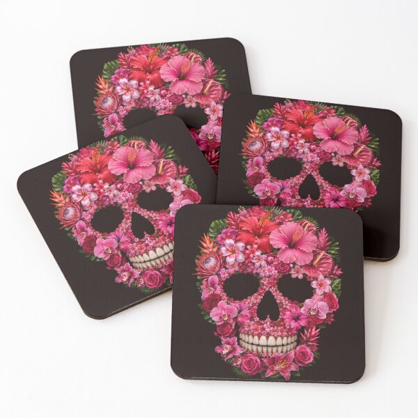 Item preview, Pink Flower skull designed and sold by DuffWebTShirts.