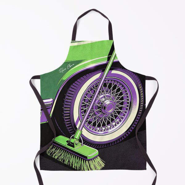 Item preview, Retro Vintage Lowrider Car Green and Purple Pop Art Illustration designed and sold by Hen-C-Art.