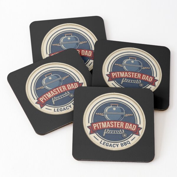 Item preview, Pitmaster Dad Legacy BBQ Embroidered Patch  designed and sold by KelliesGrafix.