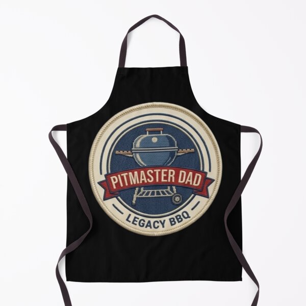 Item preview, Pitmaster Dad Legacy BBQ Embroidered Patch designed and sold by KelliesGrafix.