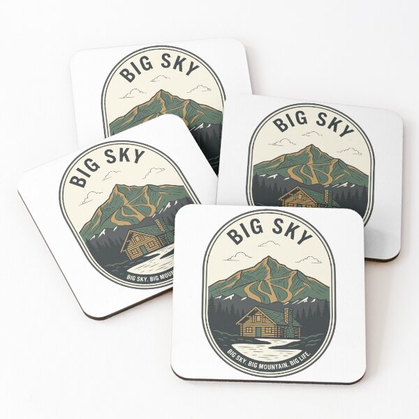 Item preview, Vintage Big Sky Montana Lone Mountain Skiing Badge designed and sold by k3rstman1.