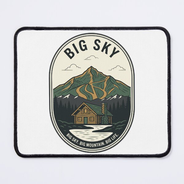 Item preview, Vintage Big Sky Montana Lone Mountain Skiing Badge designed and sold by k3rstman1.