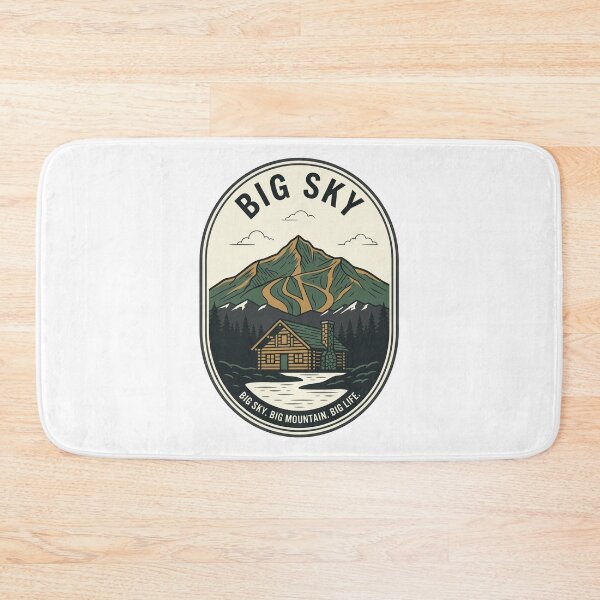 Item preview, Vintage Big Sky Montana Lone Mountain Skiing Badge designed and sold by k3rstman1.