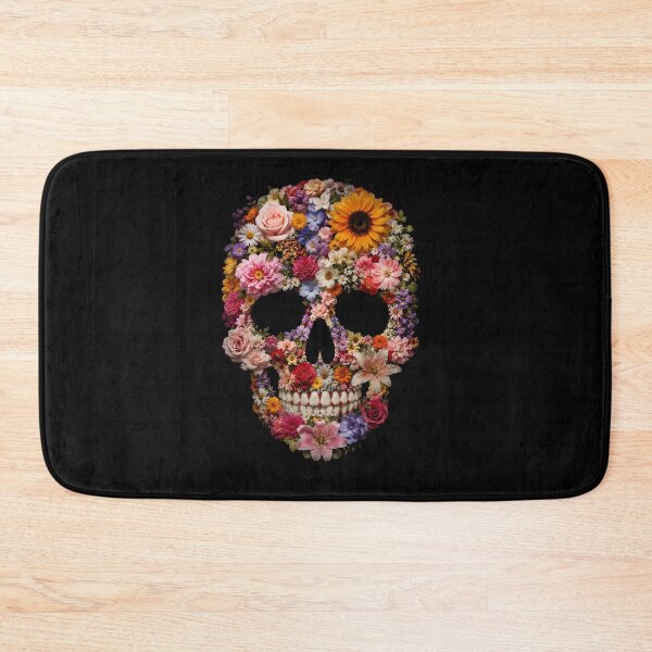 Item preview, Flower skull designed and sold by DuffWebTShirts.