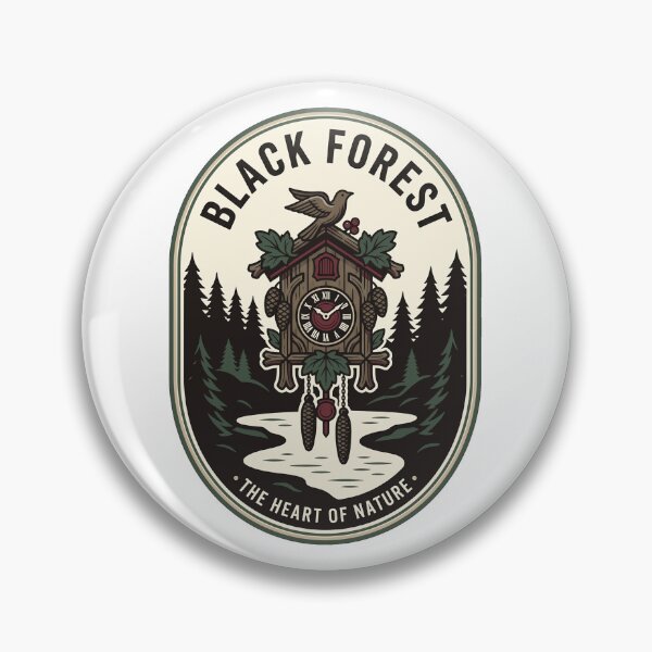 Item preview, Vintage Black Forest Cuckoo Clock Nature Badge designed and sold by k3rstman1.
