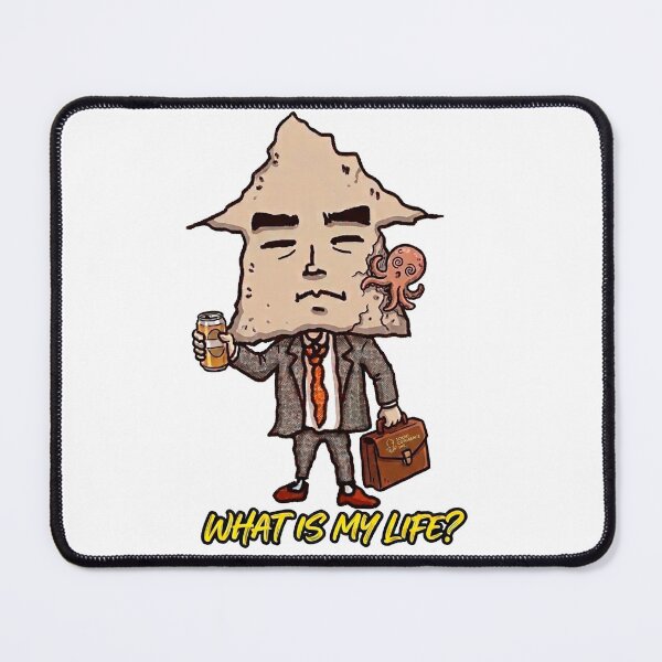 Item preview, Tired Salaryman Dried Squid - Funny Japanese Corporate Meme Sticker designed and sold by Surreal Characters & Cute Pups.