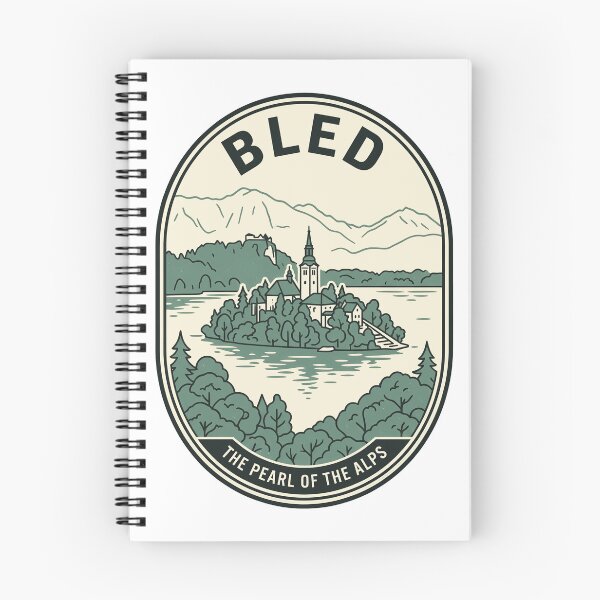 Item preview, Lake Bled Slovenia Alpine Island Travel Badge designed and sold by k3rstman1.