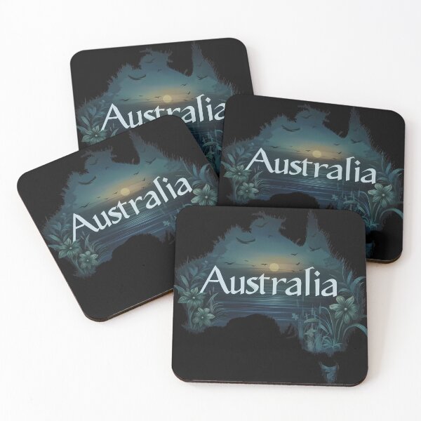Item preview, Australia Map Pattern | Australian Flag Colors designed and sold by Manafold.