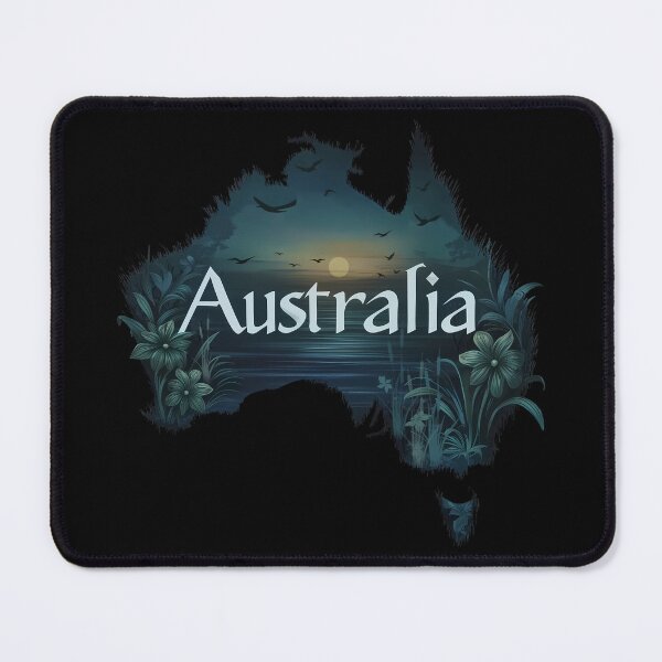 Item preview, Australia Map Pattern | Australian Flag Colors designed and sold by Manafold.