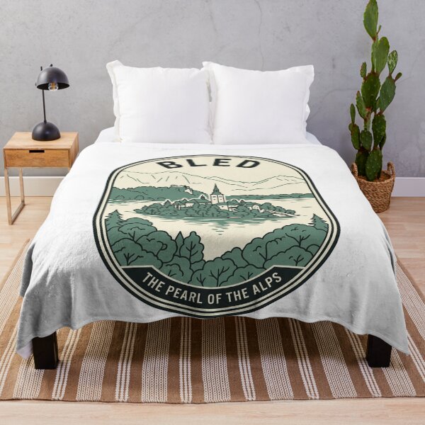 Item preview, Lake Bled Slovenia Alpine Island Travel Badge designed and sold by k3rstman1.