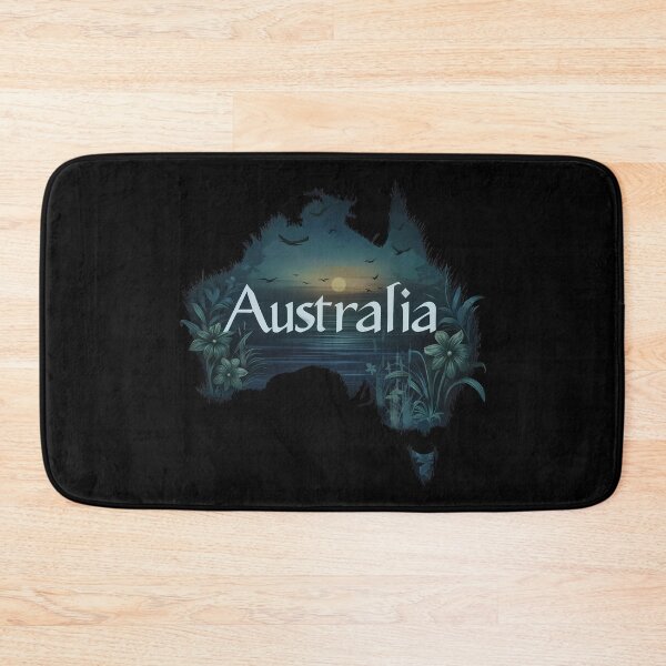 Item preview, Australia Map Pattern | Australian Flag Colors designed and sold by Manafold.