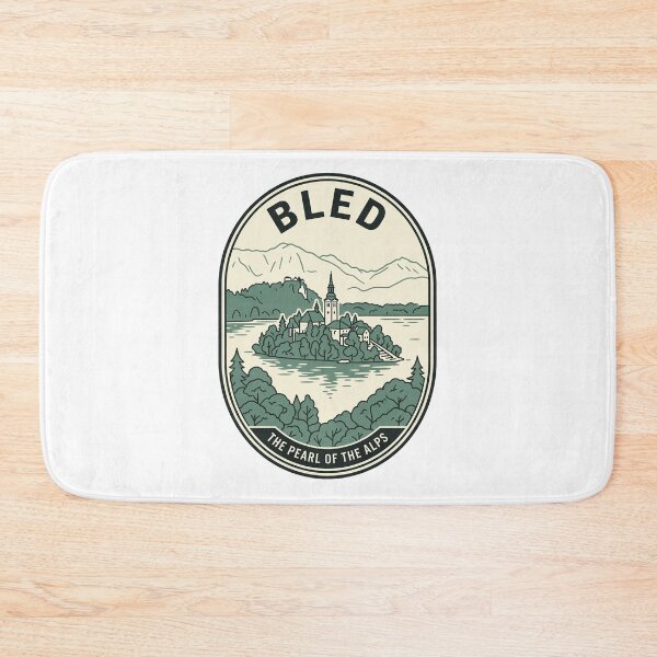 Item preview, Lake Bled Slovenia Alpine Island Travel Badge designed and sold by k3rstman1.