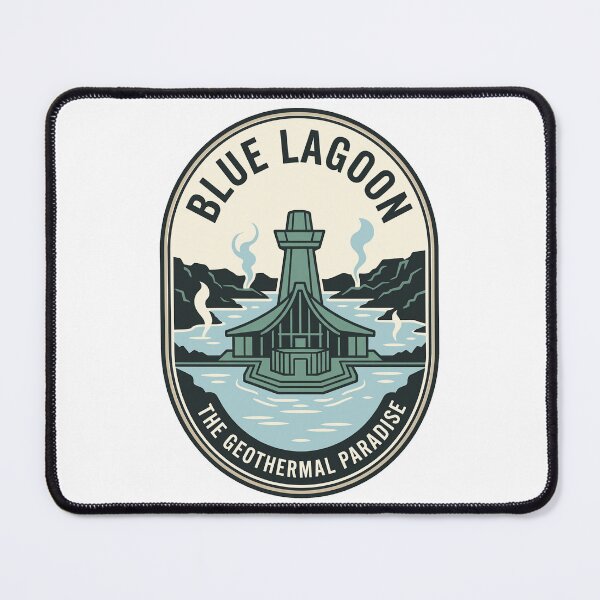Item preview, Vintage Blue Lagoon Iceland Geothermal Paradise Badge designed and sold by k3rstman1.