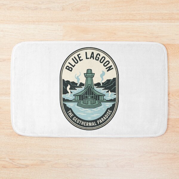 Item preview, Vintage Blue Lagoon Iceland Geothermal Paradise Badge designed and sold by k3rstman1.