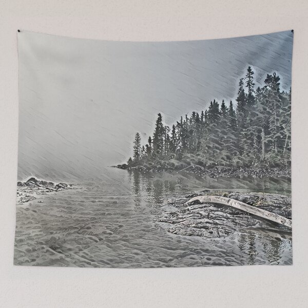 Item preview, Lake Superior Bent Driftwood Print designed and sold by Stephen Emms.