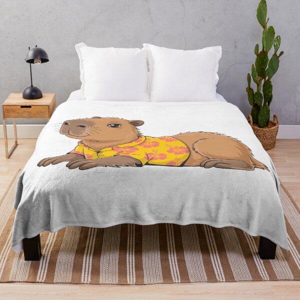 Item preview, Cute Chill Capybara Good Vibes Cartoon Art designed and sold by RedCircleArt.