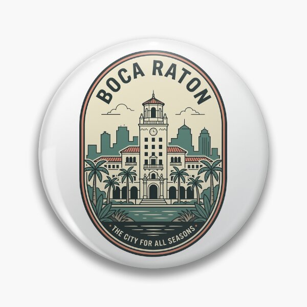 Item preview, Boca Raton Florida Vintage Travel Badge designed and sold by k3rstman1.