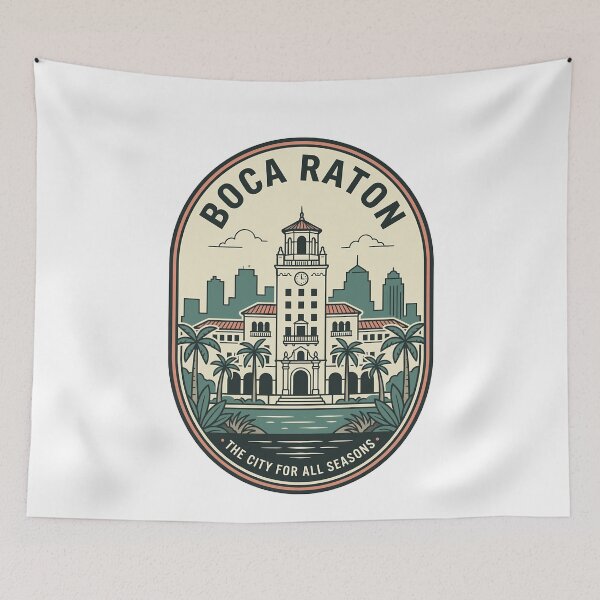 Item preview, Boca Raton Florida Vintage Travel Badge designed and sold by k3rstman1.