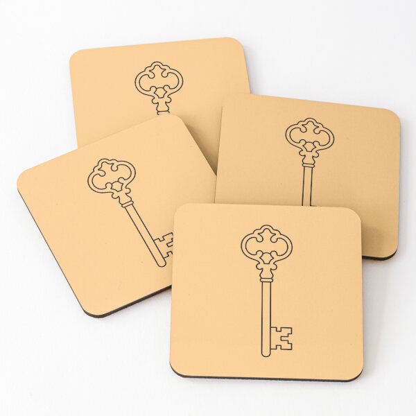 Item preview, Ornate Vintage Key Minimalist Line Drawing designed and sold by Opal Aura .