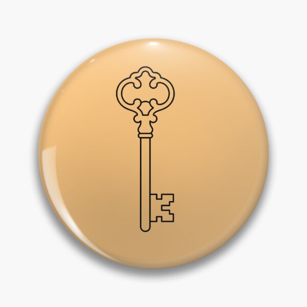 Item preview, Ornate Vintage Key Minimalist Line Drawing designed and sold by Opal Aura .