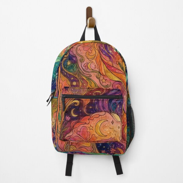 Item preview, Psychedelic Cosmic Heart Art Nouveau Celestial Boho Illustration designed and sold by Hen-C-Art.