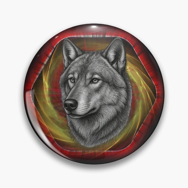 Item preview, Wolf in a cubic circle designed and sold by WolnoscZycia.