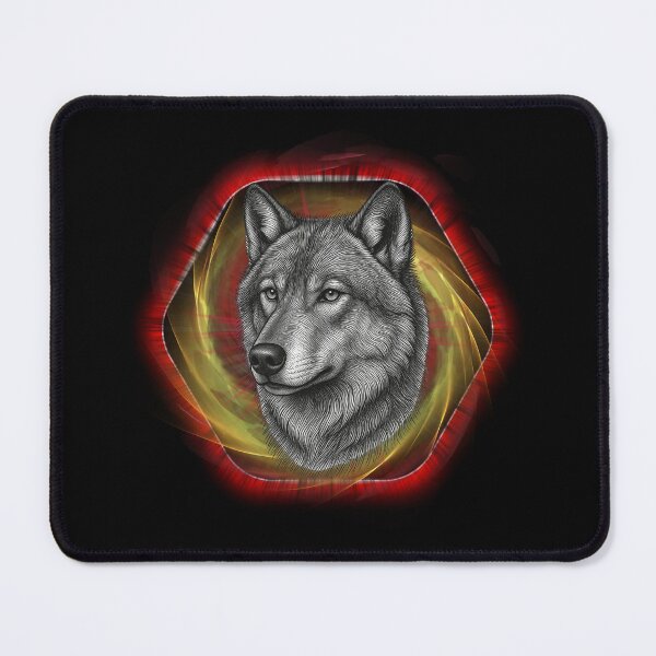 Item preview, Wolf in a cubic circle designed and sold by WolnoscZycia.