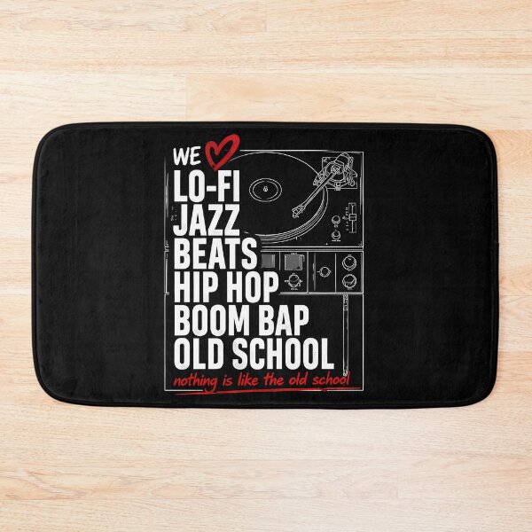 Item preview, WE LOVE LO-FI 7 – Old School Hip Hop Jazz Beats Streetwear Design designed and sold by Salimgor Hangaround Music.