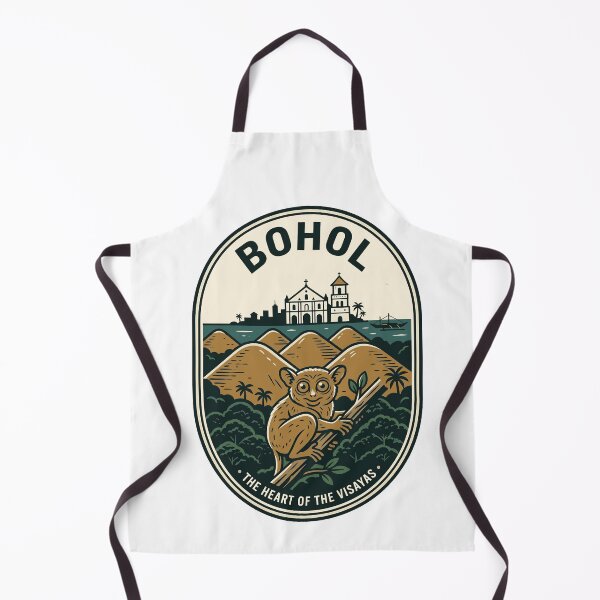 Item preview, Vintage Bohol Philippines Tarsier Chocolate Hills Badge designed and sold by k3rstman1.