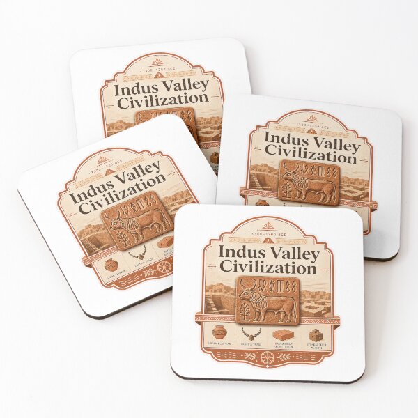 Item preview, Indus Valley Civilization Heritage Poster Design designed and sold by ArtsyExplorer.