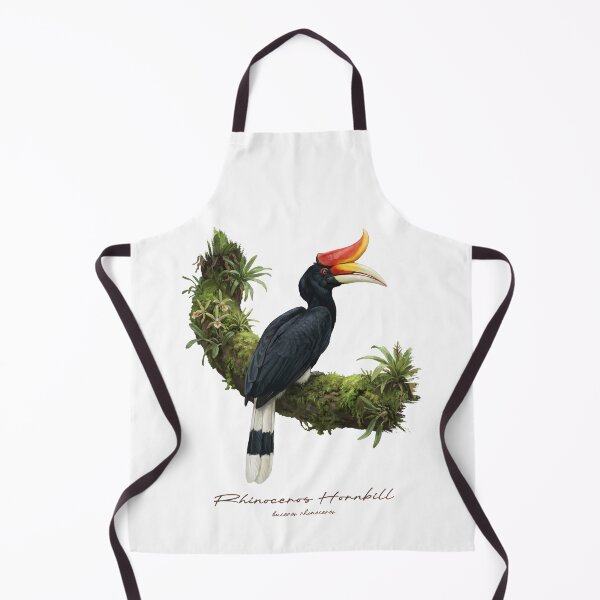 Item preview, Rhinoceros Hornbill on Mossy Branch designed and sold by Takeda-art.