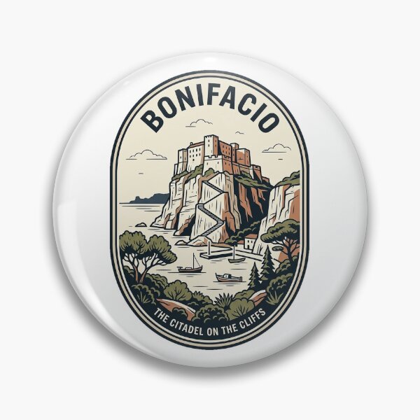 Item preview, Bonifacio Corsica Vintage Citadel Travel Badge designed and sold by k3rstman1.