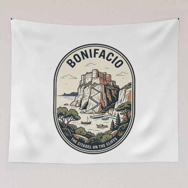 Item preview, Bonifacio Corsica Vintage Citadel Travel Badge designed and sold by k3rstman1.