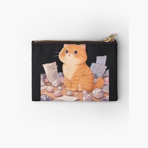 Item preview, Oops Cat Surrounded By Crumpled Papers designed and sold by Moody Vibes Studio.