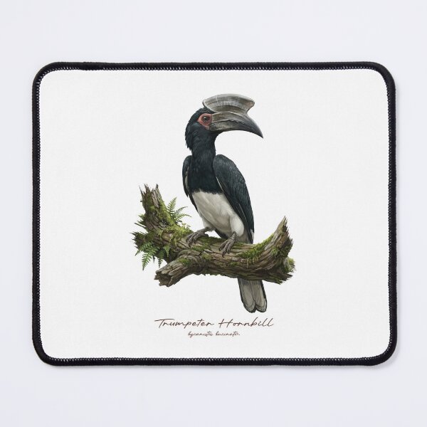 Item preview, Trumpeter Hornbill on Mossy Branch designed and sold by Takeda-art.