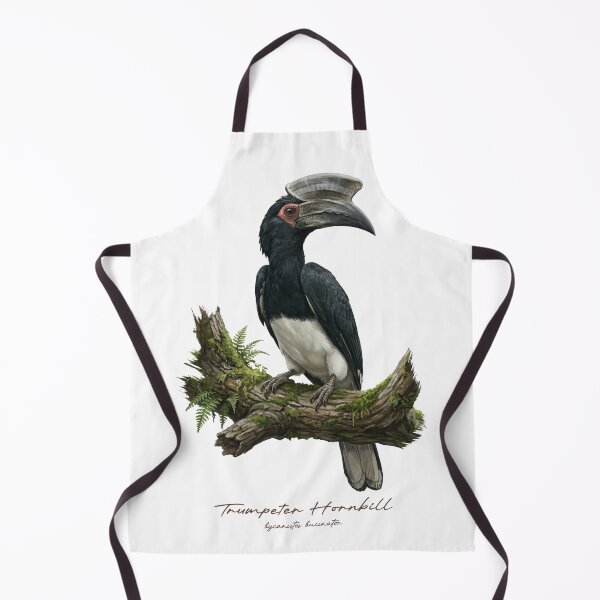 Item preview, Trumpeter Hornbill on Mossy Branch designed and sold by Takeda-art.