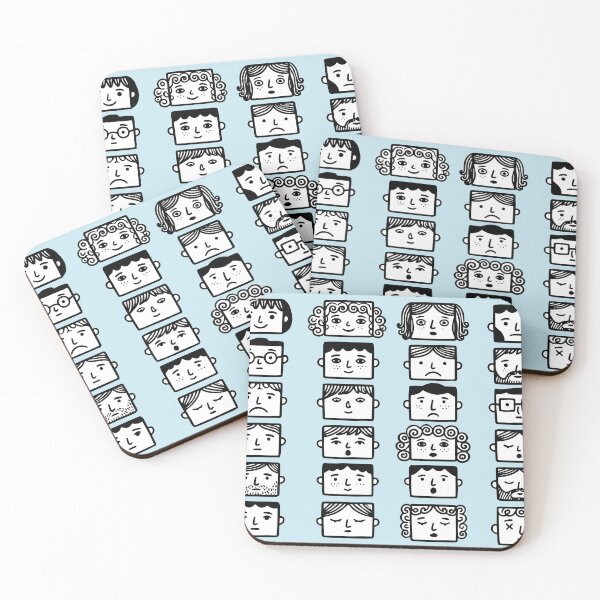 Item preview, faces in black and white designed and sold by YasminTaha.