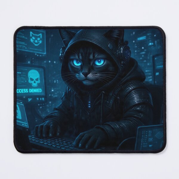 Item preview, Cyberpunk Hacker Cat Snow – Neo Tokyo Access Denied designed and sold by Neo Tokio.