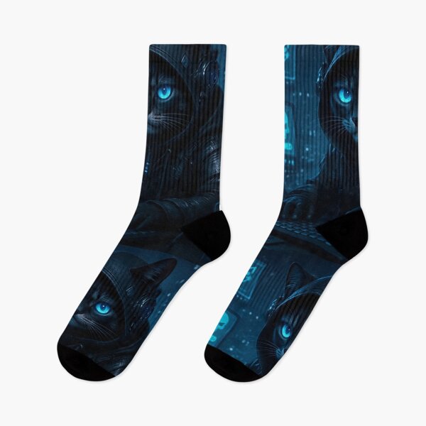 Item preview, Cyberpunk Hacker Cat Snow – Neo Tokyo Access Denied designed and sold by Neo Tokio.
