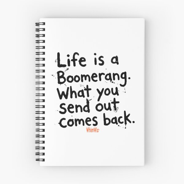 Item preview, Life is a Boomerang - WhimWiz Funny & Quirky Gift Ideas designed and sold by WhimWiz.