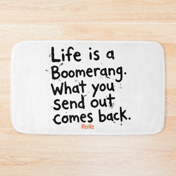 Item preview, Life is a Boomerang - WhimWiz Funny & Quirky Gift Ideas designed and sold by WhimWiz.