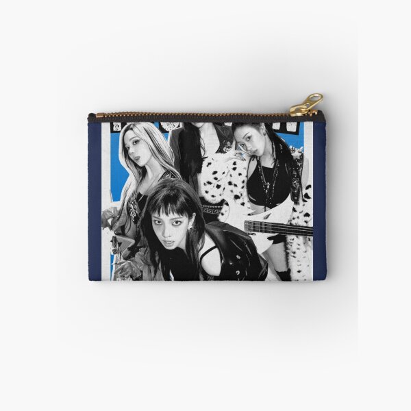 Item preview, aespa Rich Man Rock Aesthetic Collage | Blue Grunge Kpop Poster designed and sold by KryaArts27.