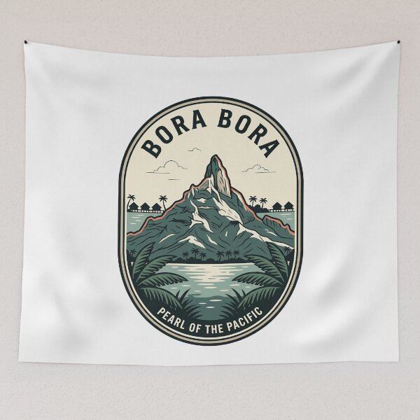 Item preview, Vintage Bora Bora Pearl Of The Pacific Badge designed and sold by k3rstman1.