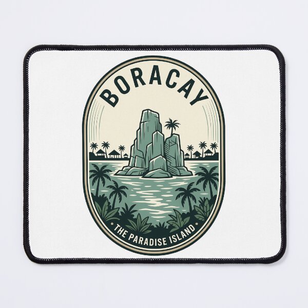 Item preview, Boracay Philippines Paradise Island Vintage Travel Badge designed and sold by k3rstman1.