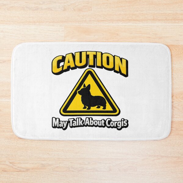 Item preview, Caution Corgi Talk Warning Sign designed and sold by AleksKos.
