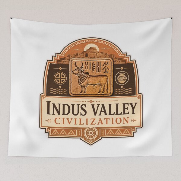 Item preview, Indus Valley Civilization Heritage Design designed and sold by ArtsyExplorer.