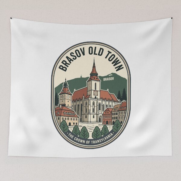 Item preview, Brasov Old Town Black Church Transylvania Romania designed and sold by k3rstman1.