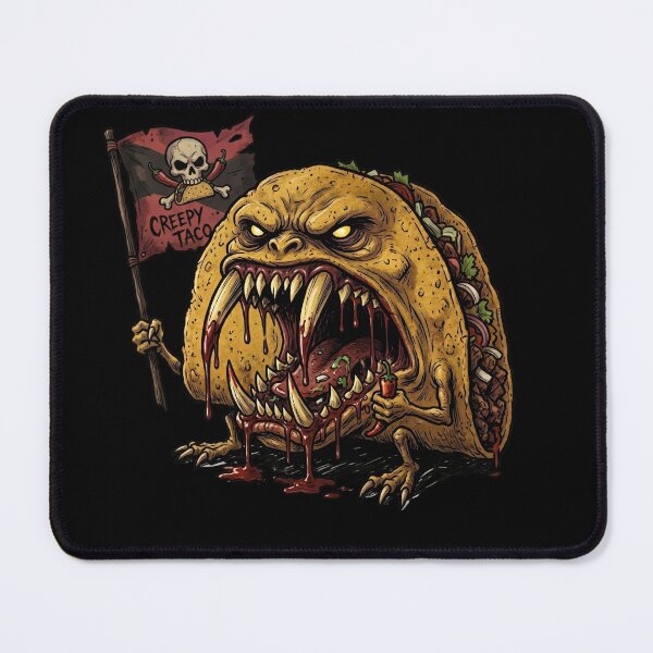 Item preview, Creepy Taco — Monster Pirate Taco Horror Cartoon designed and sold by David Mateo ArtWorks.